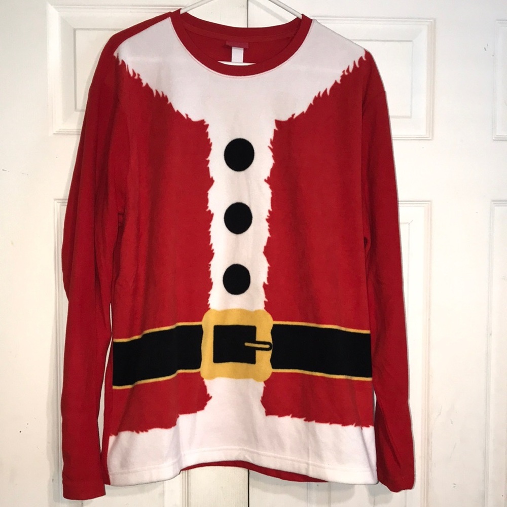 NWOT Unisex Fleece Santa Top